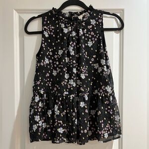 Loft top with floral detail in size XS